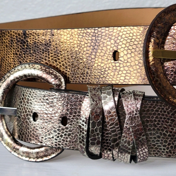 Two Coldwater Creek Leather Belts - Picture 1 of 7